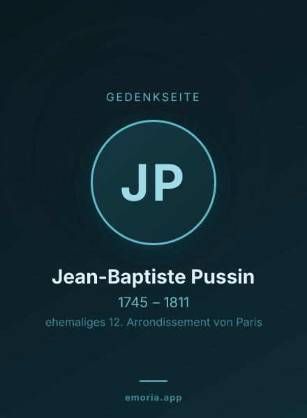 Gedenkportrait von Jean-Baptiste Pussin