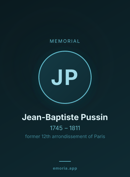 Memorial portrait of Jean-Baptiste Pussin