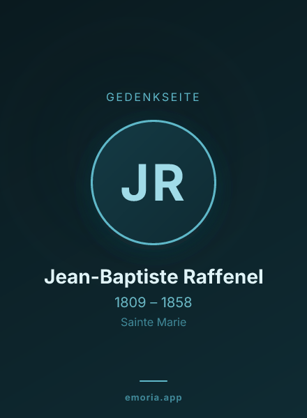 Gedenkportrait von Jean-Baptiste Raffenel