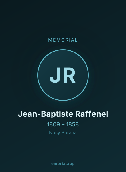 Memorial portrait of Jean-Baptiste Raffenel