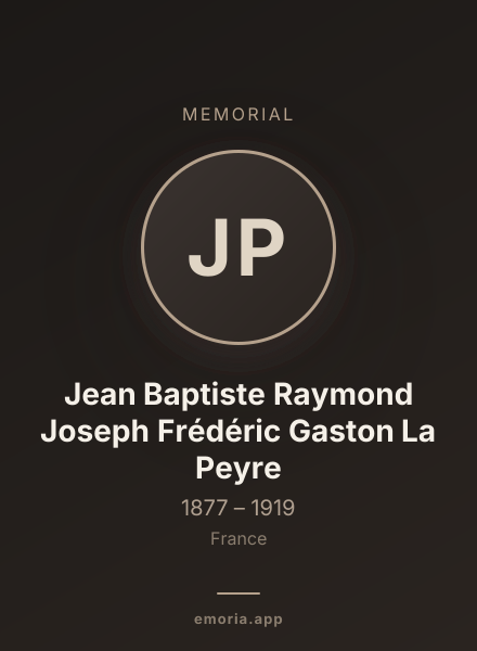 Memorial portrait of Jean Baptiste Raymond Joseph Frédéric Gaston La Peyre