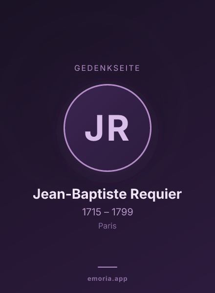 Gedenkportrait von Jean-Baptiste Requier