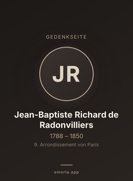 Gedenkportrait von Jean-Baptiste Richard de Radonvilliers