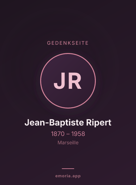 Gedenkportrait von Jean-Baptiste Ripert