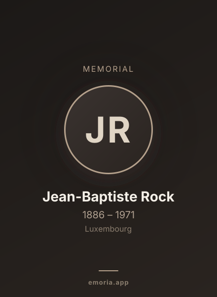 Memorial portrait of Jean-Baptiste Rock