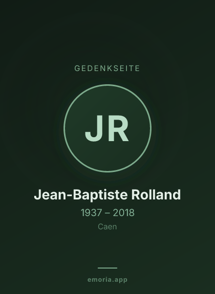 Gedenkportrait von Jean-Baptiste Rolland