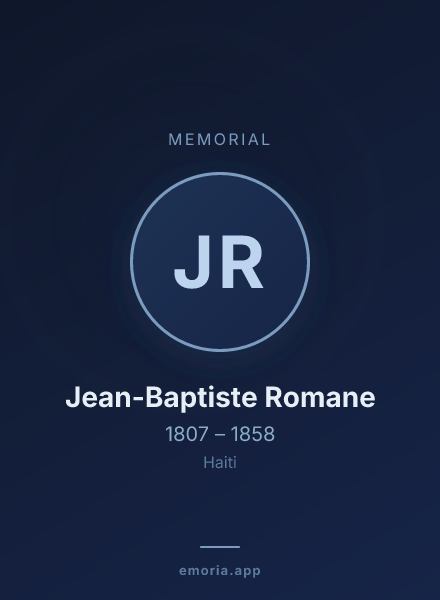 Memorial portrait of Jean-Baptiste Romane