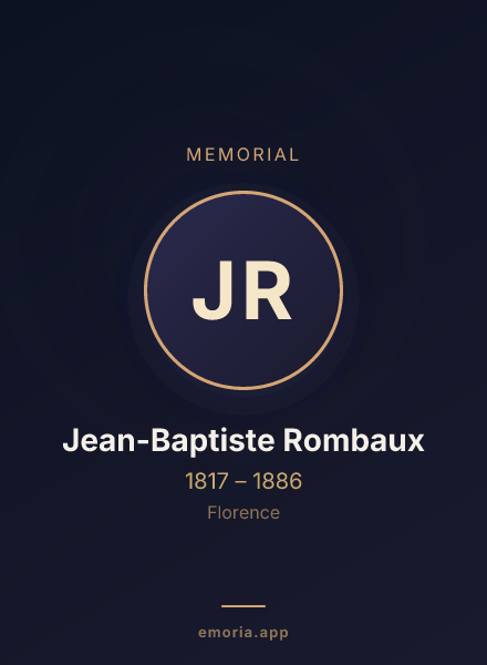 Memorial portrait of Jean-Baptiste Rombaux