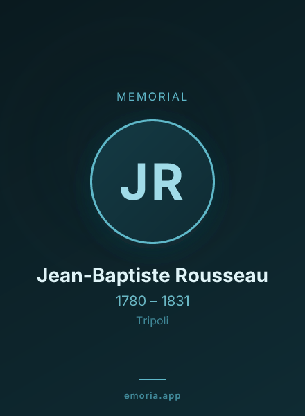 Memorial portrait of Jean-Baptiste Rousseau