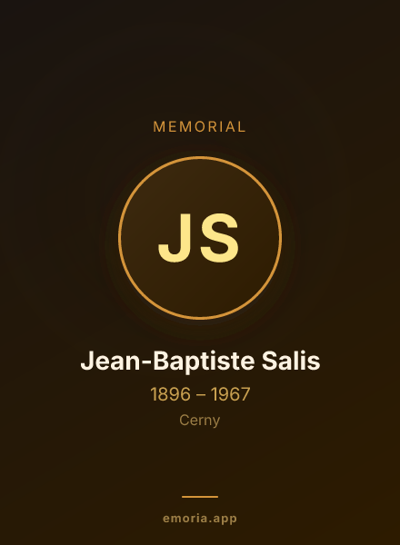 Memorial portrait of Jean-Baptiste Salis