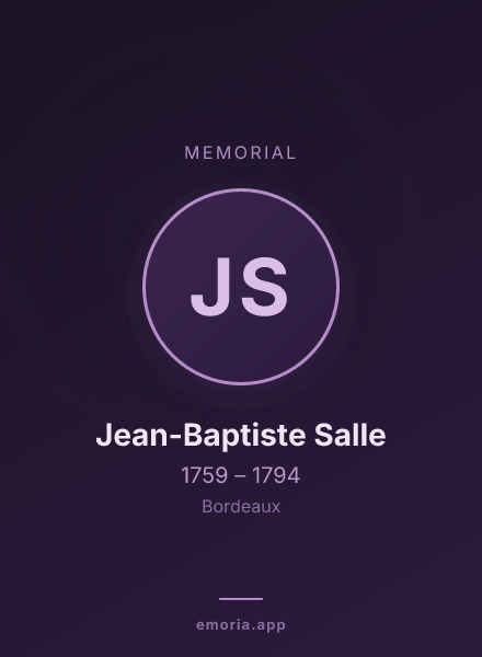 Memorial portrait of Jean-Baptiste Salle
