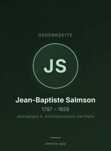 Gedenkportrait von Jean-Baptiste Salmson