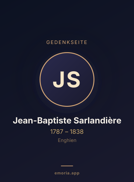 Gedenkportrait von Jean-Baptiste Sarlandière