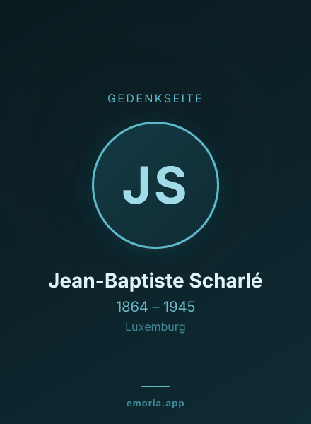 Gedenkportrait von Jean-Baptiste Scharlé