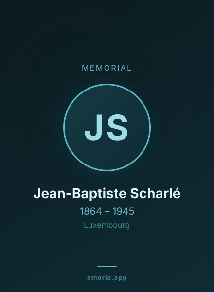 Memorial portrait of Jean-Baptiste Scharlé