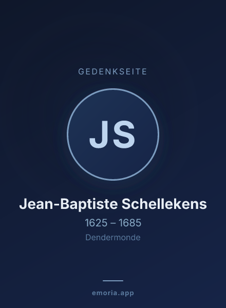 Gedenkportrait von Jean-Baptiste Schellekens