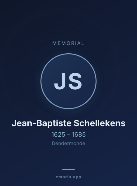 Memorial portrait of Jean-Baptiste Schellekens