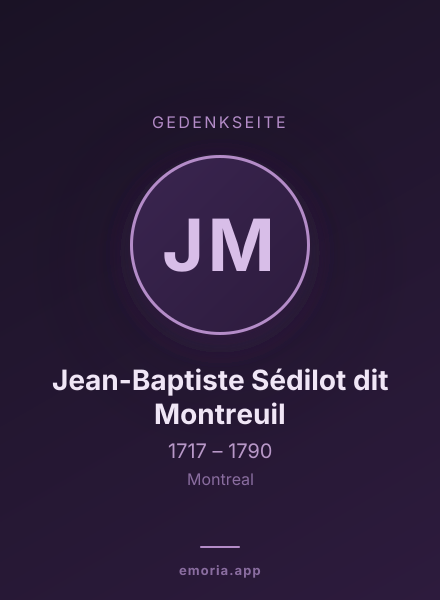 Gedenkportrait von Jean-Baptiste Sédilot dit Montreuil