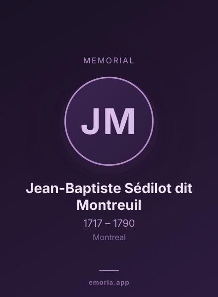Memorial portrait of Jean-Baptiste Sédilot dit Montreuil