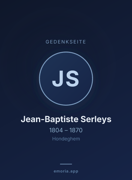 Gedenkportrait von Jean-Baptiste Serleys