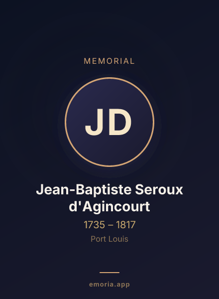 Memorial portrait of Jean-Baptiste Seroux d'Agincourt