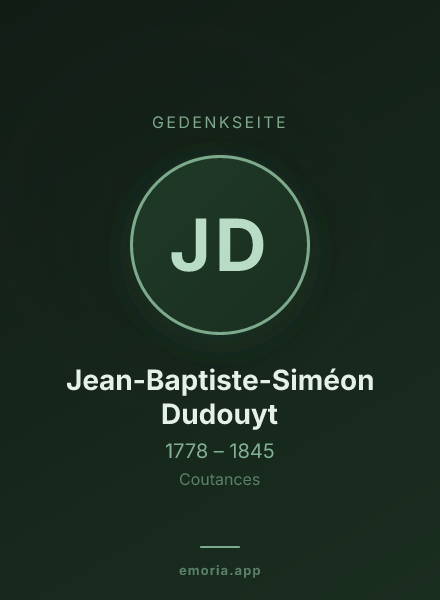 Gedenkportrait von Jean-Baptiste-Siméon Dudouyt