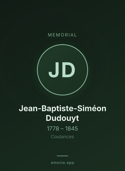 Memorial portrait of Jean-Baptiste-Siméon Dudouyt