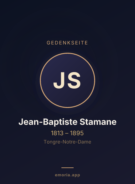 Gedenkportrait von Jean-Baptiste Stamane