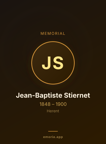 Memorial portrait of Jean-Baptiste Stiernet