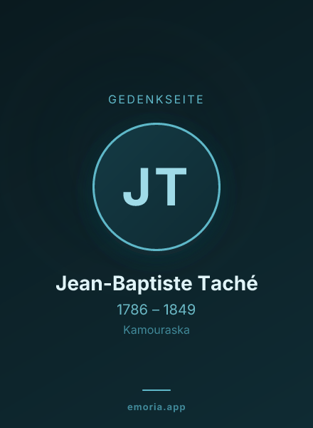 Gedenkportrait von Jean-Baptiste Taché