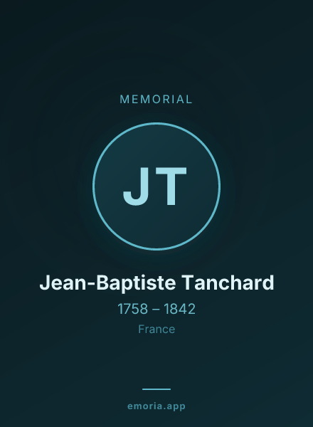 Memorial portrait of Jean-Baptiste Tanchard