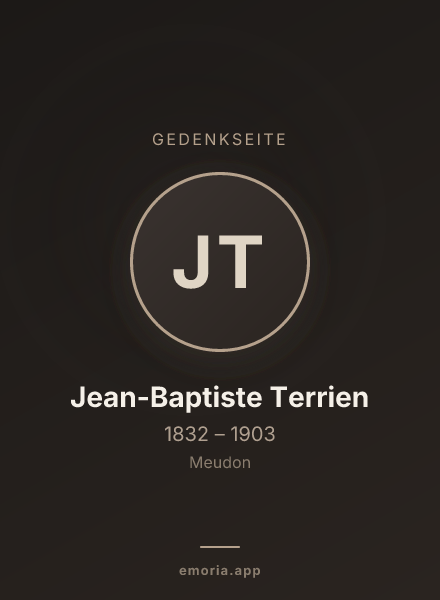 Gedenkportrait von Jean-Baptiste Terrien