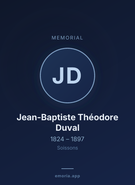 Memorial portrait of Jean-Baptiste Théodore Duval