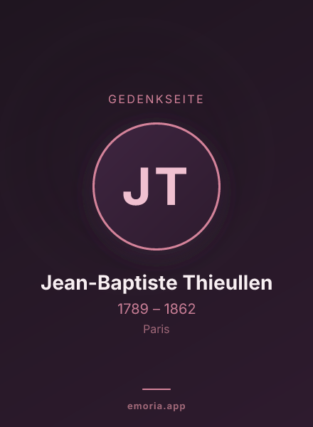 Gedenkportrait von Jean-Baptiste Thieullen