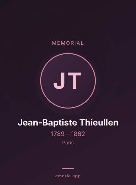 Memorial portrait of Jean-Baptiste Thieullen