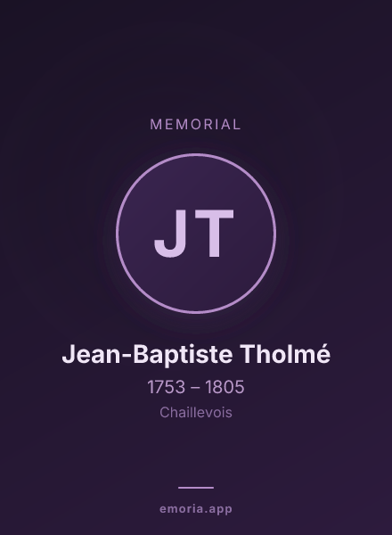 Memorial portrait of Jean-Baptiste Tholmé