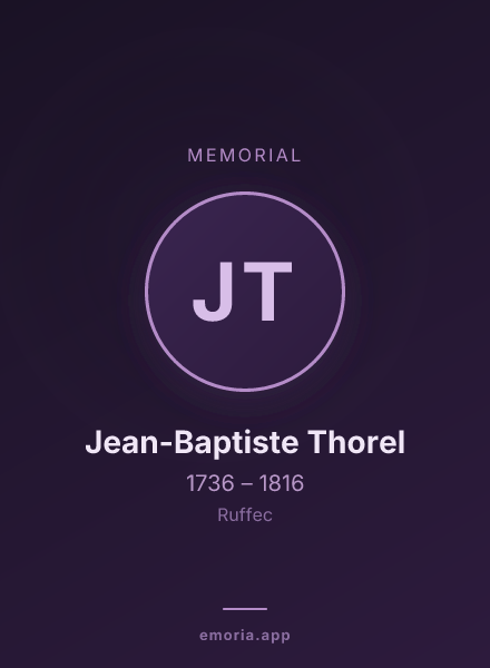 Memorial portrait of Jean-Baptiste Thorel