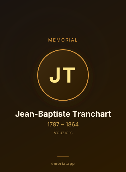 Memorial portrait of Jean-Baptiste Tranchart