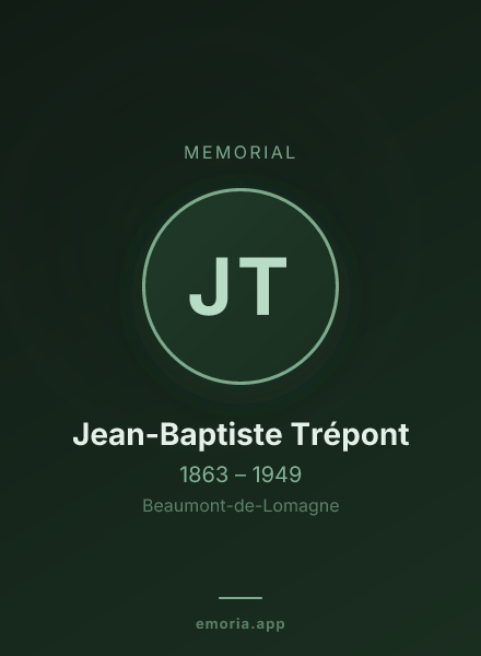 Memorial portrait of Jean-Baptiste Trépont