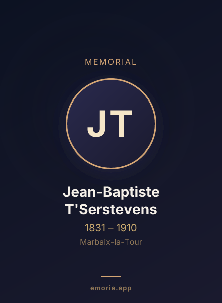 Memorial portrait of Jean-Baptiste T'Serstevens