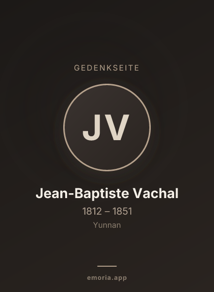 Gedenkportrait von Jean-Baptiste Vachal