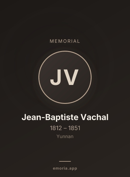 Memorial portrait of Jean-Baptiste Vachal