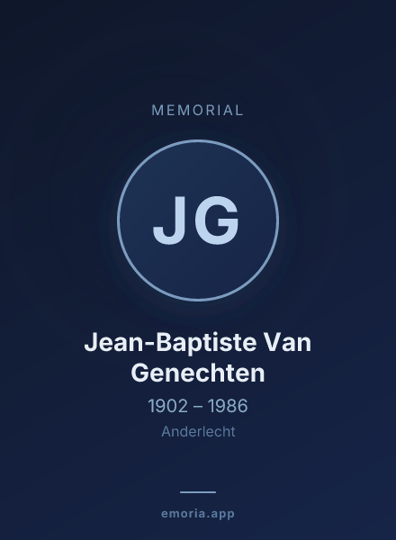 Memorial portrait of Jean-Baptiste Van Genechten