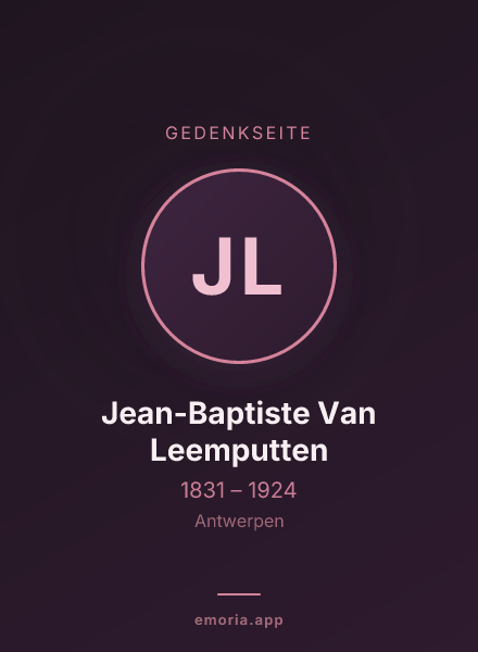 Gedenkportrait von Jean-Baptiste Van Leemputten