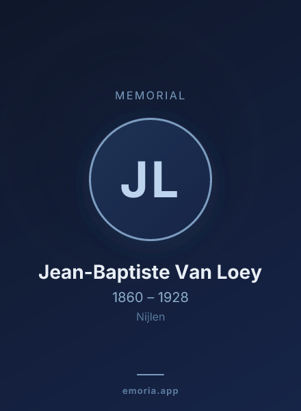 Memorial portrait of Jean-Baptiste Van Loey