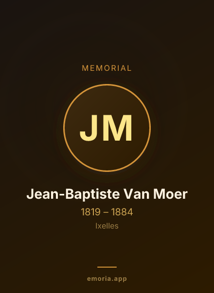 Memorial portrait of Jean-Baptiste Van Moer
