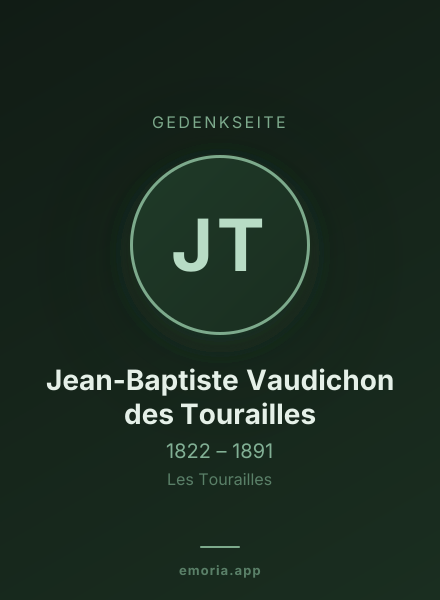 Gedenkportrait von Jean-Baptiste Vaudichon des Tourailles