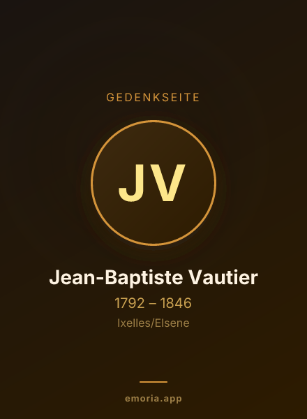 Gedenkportrait von Jean-Baptiste Vautier