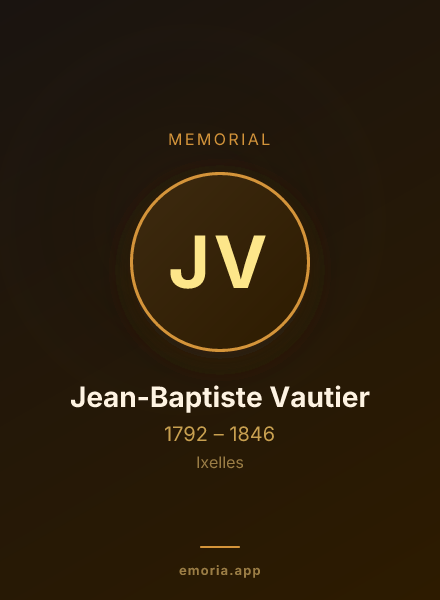 Memorial portrait of Jean-Baptiste Vautier