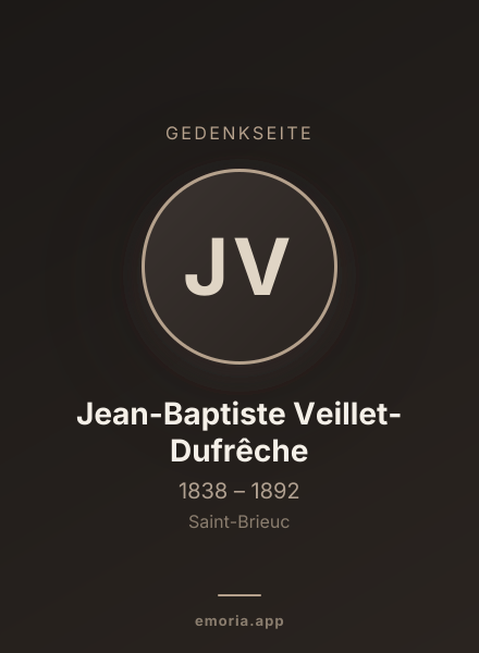 Gedenkportrait von Jean-Baptiste Veillet-Dufrêche